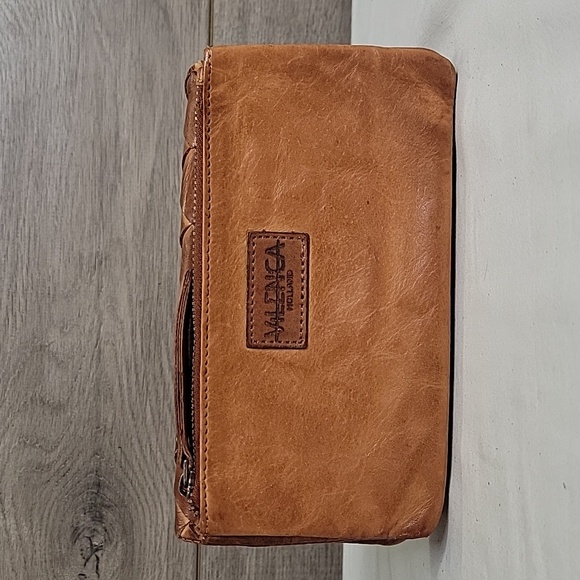 Vilenca Holland for Anthropologie Brown Woven Leather Clutch Wallet - Picture 3 of 10